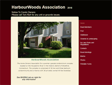 Tablet Screenshot of harbourwoodsassociation.com